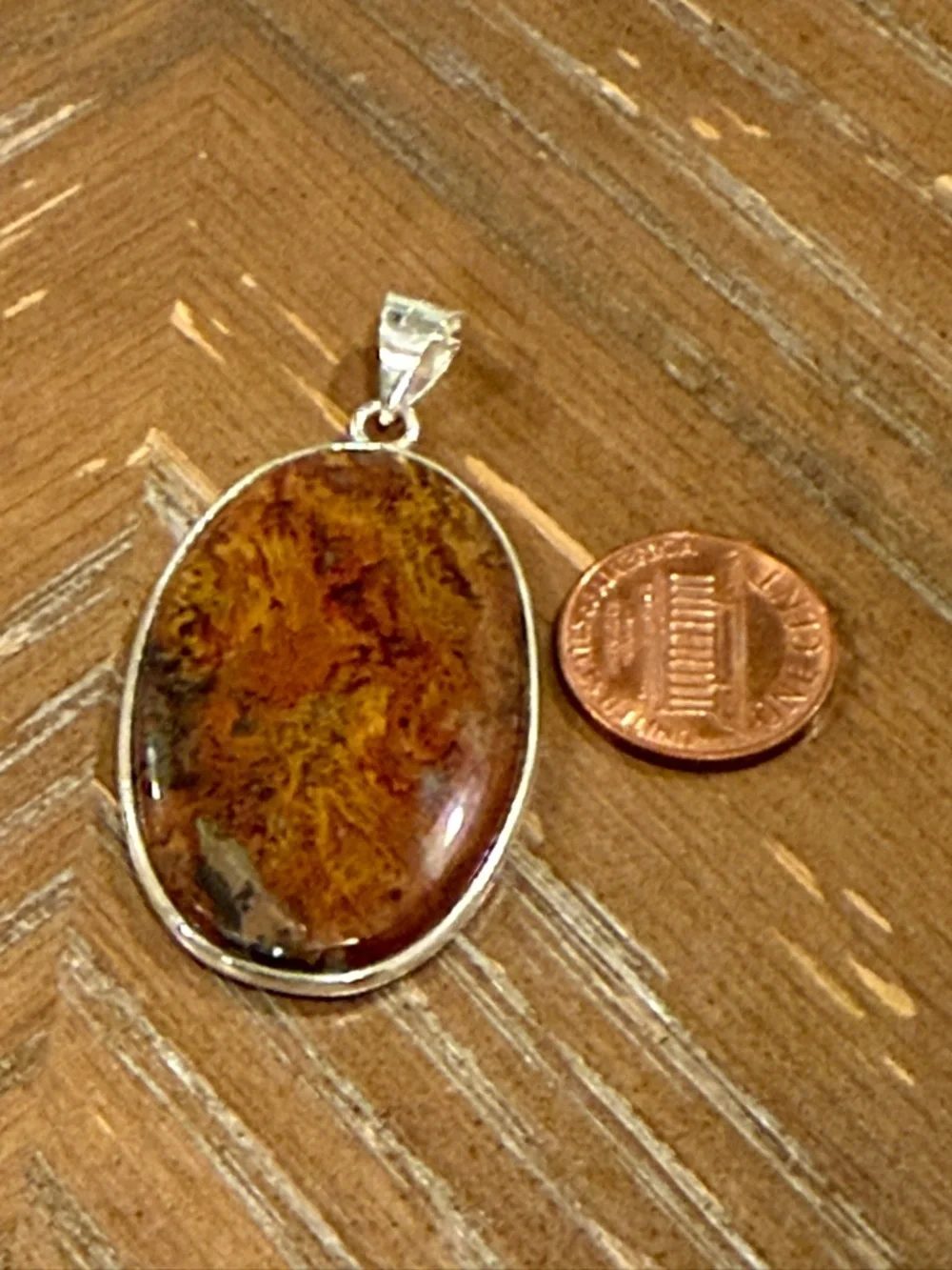 Porcelain Jasper (Exotica Jasper) Pendant Earth Tone Statement Stone